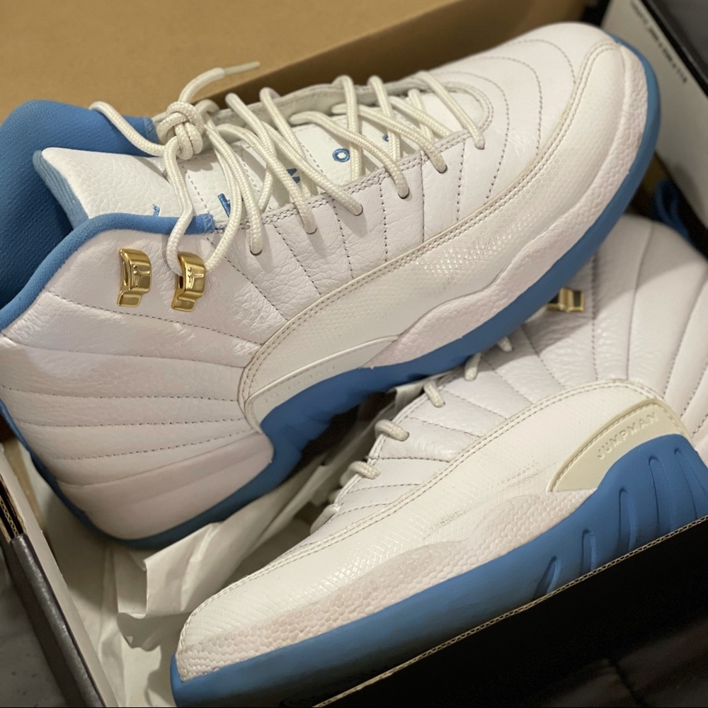 White & Blue Jordan’s